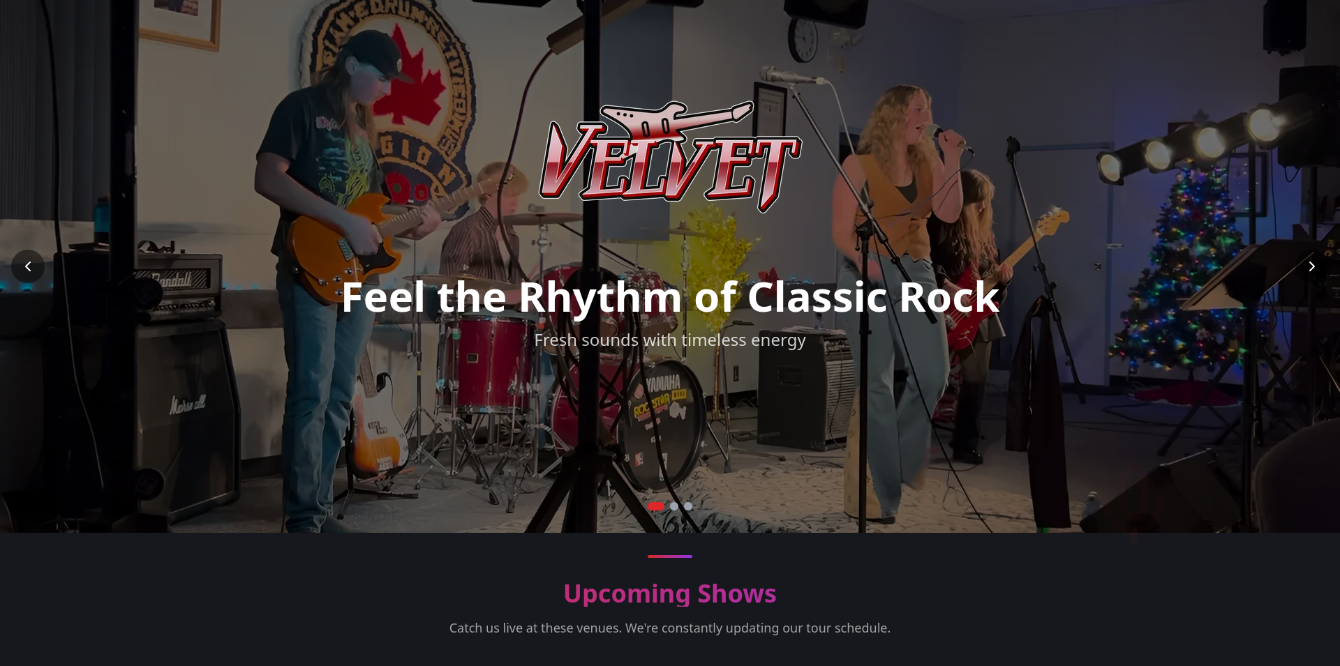 Velvet Band Website